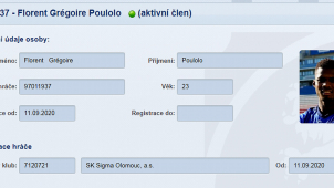 Poulolo už je registrován v SK Sigma