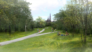 Podoba parku na Dlouhé pod Dómem má dvě varianty