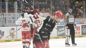 Hokejisté HC Olomouc padli těsně s Třincem