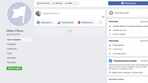 Out Of Time. Město Přerov si konečně pořídilo facebook