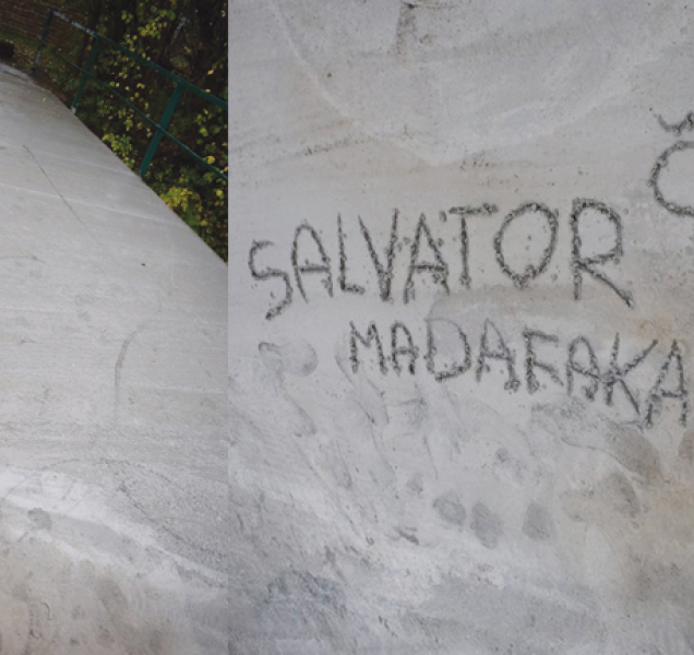 V Javorníku opravovali most. Vzápětí jej poškodil vandal, stačil se i podepsat
