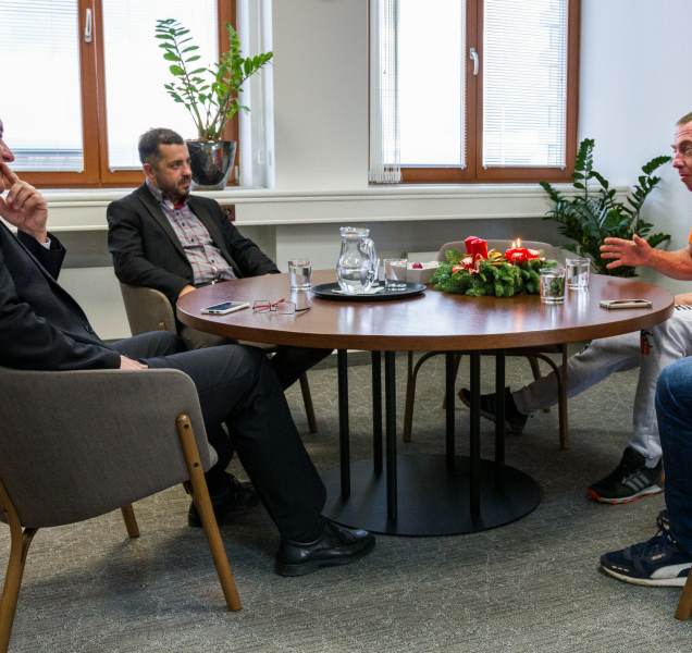 Kulturista Patrik Šerý se setkal s vedením kraje