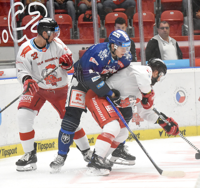 Hokejisté HC Olomouc prohráli ve Vítkovicích po prodloužení