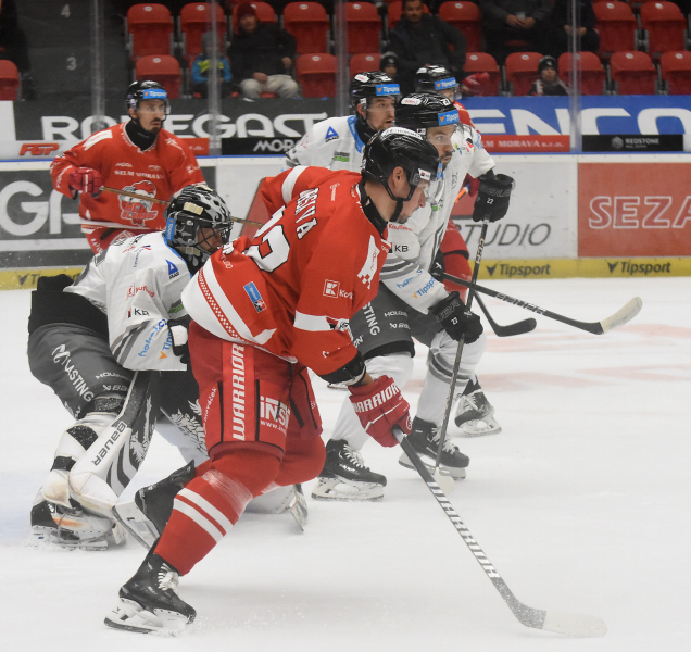 Hokejisté HC Olomouc málem obrali lídra tabulky