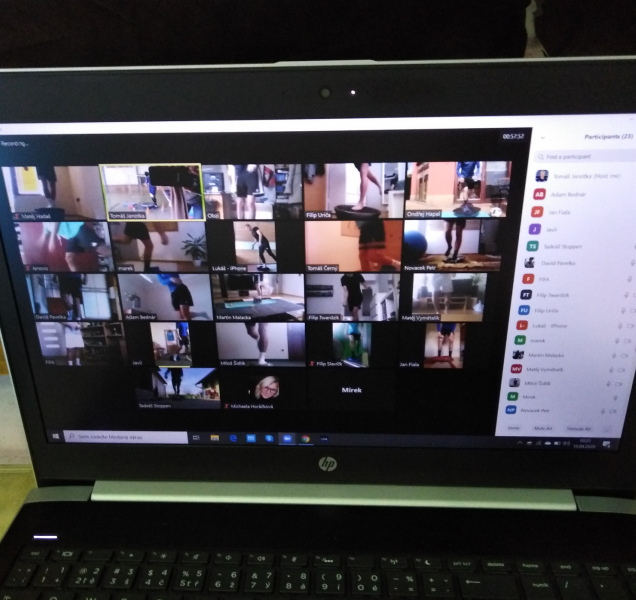 Tým SK Sigma U 19 trénuje společně, v režimu on-line