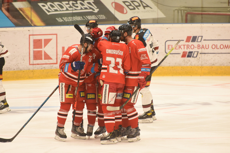 Hokejisté HC Olomouc zvítězili v Budějovicích