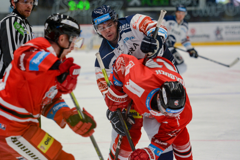 Hokejisté HC Olomouc doma prohráli s Kometou