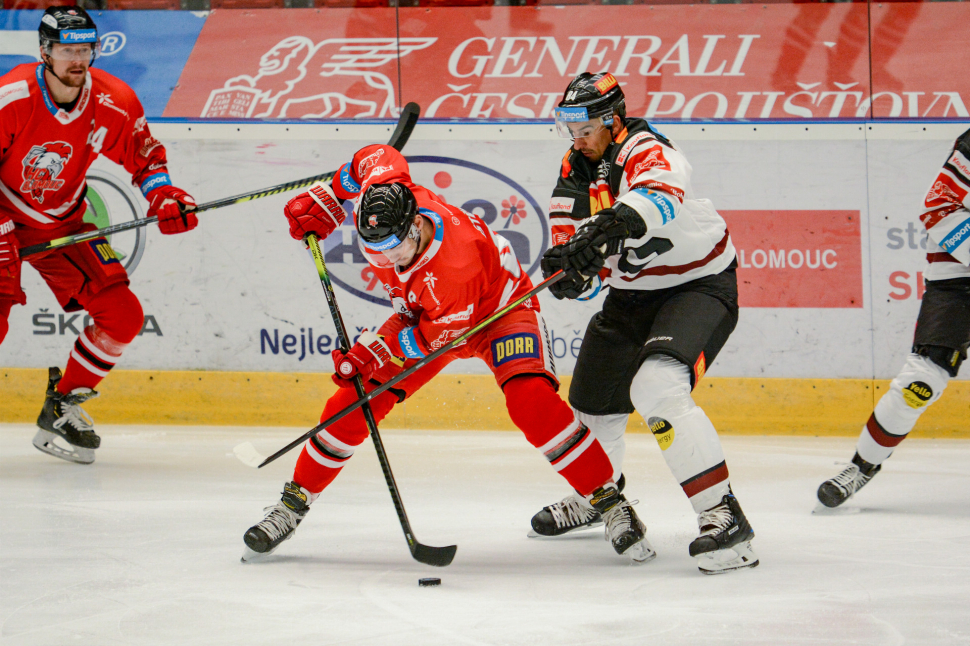 Hokejisté HC Olomouc doma podlehli Spartě