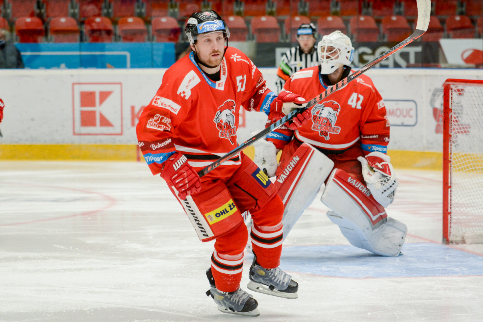 Hokejisté HC Olomouc ve Vítkovicích prohráli