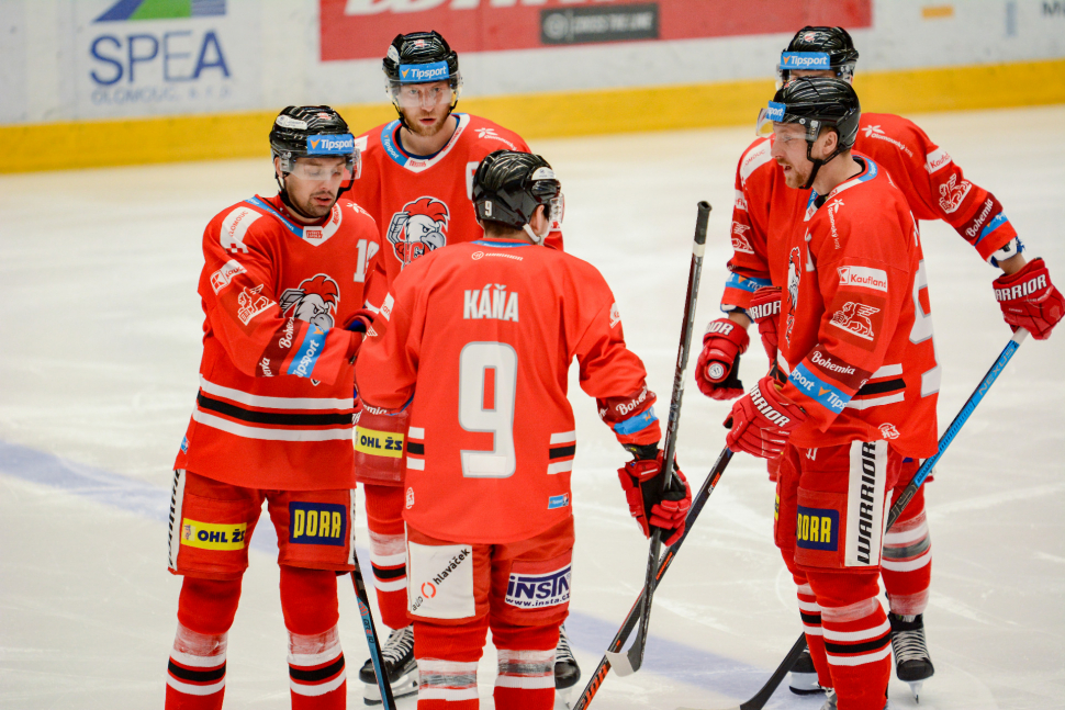 Hokejisté HC Olomouc prohráli těsně s Plzní