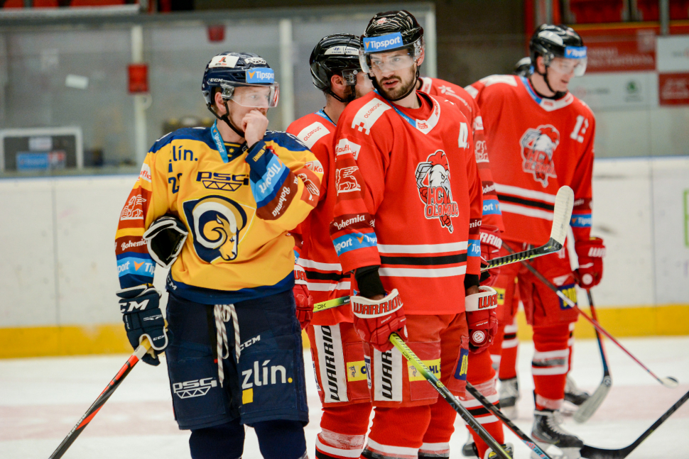 Hokejisté HC Olomouc doma prohráli se Zlínem