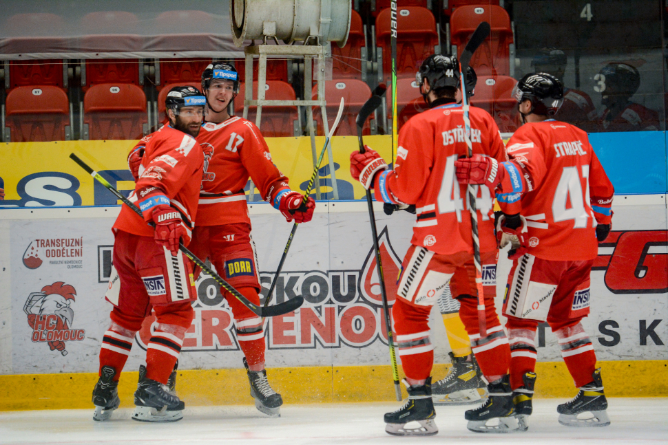 Hokejisté HC Olomouc zvítězili na Spartě