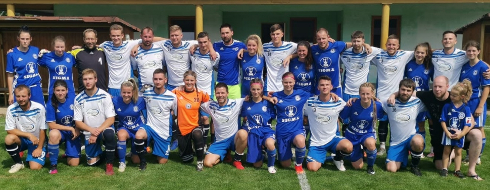Fotbalistky SK Sigma hrály dvakrát proti mužům