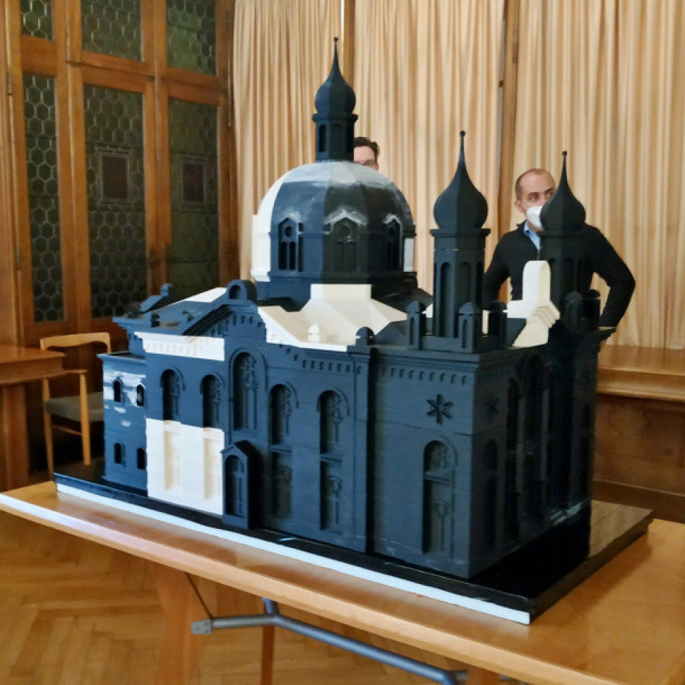 Model památníku olomoucké synagogy je hotový