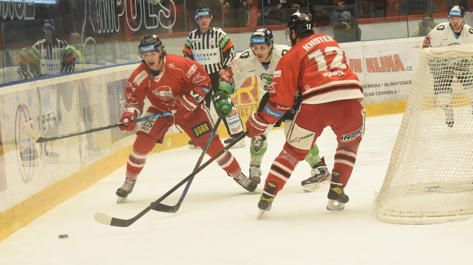 Hokejisté HC Olomouc za dva body v Liberci