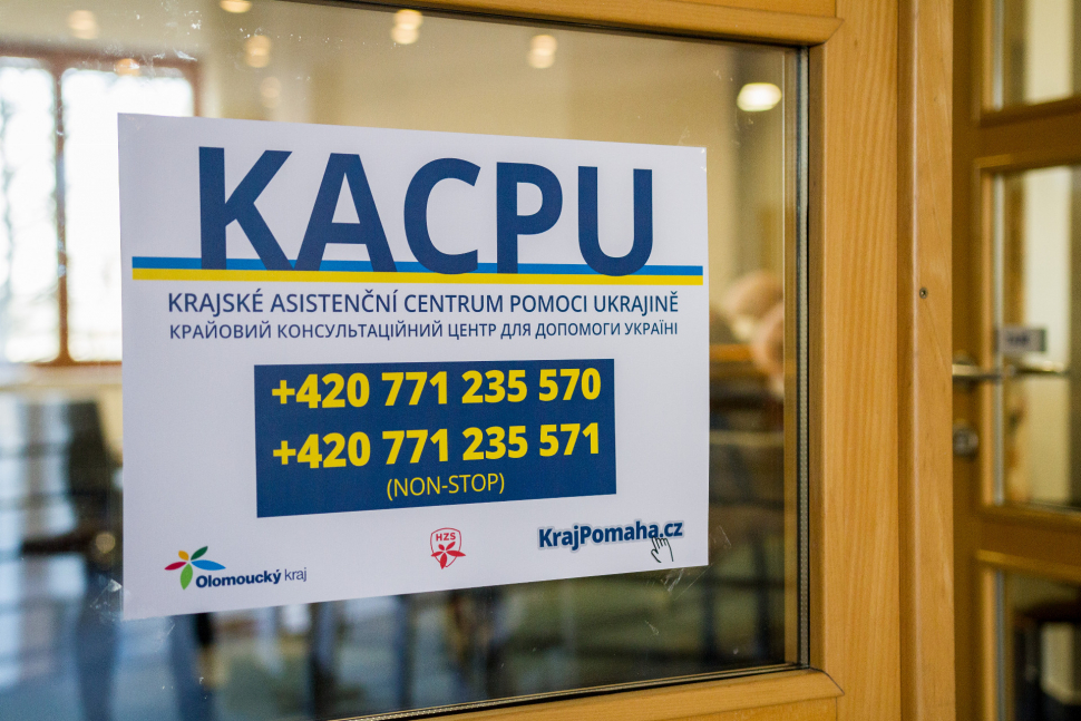 Olomoucký kraj spustil asistenční centrum pro válečné uprchlíky