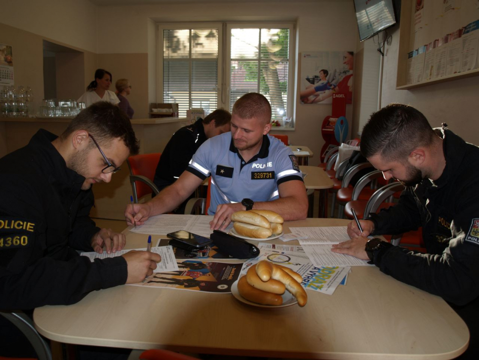 Policisté v Šumperku darovali krev a plazmu