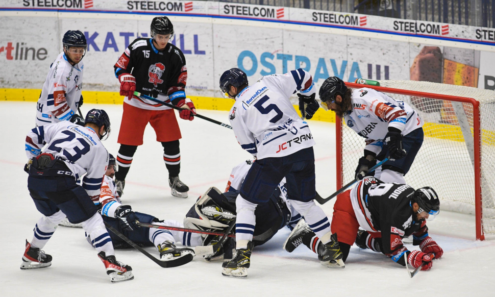 Hokejisté HC Olomouc remizovali ve Vítkovicích