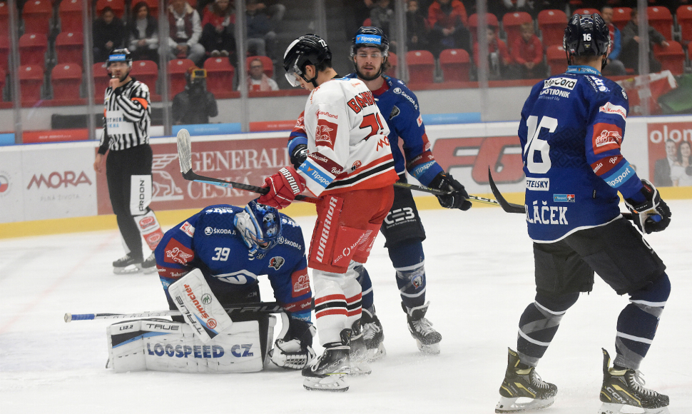Hokejisté HC Olomouc těsně prohráli v Plzni