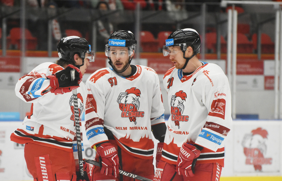 Hokejisté HC Olomouc vyhráli v Kladně