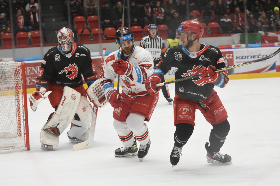 Hokejisté HC Olomouc prohráli s Třincem