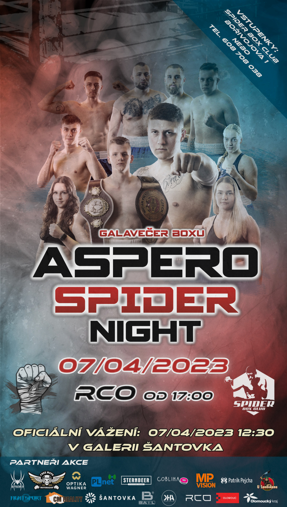 Aspero Spider night již na začátku dubna