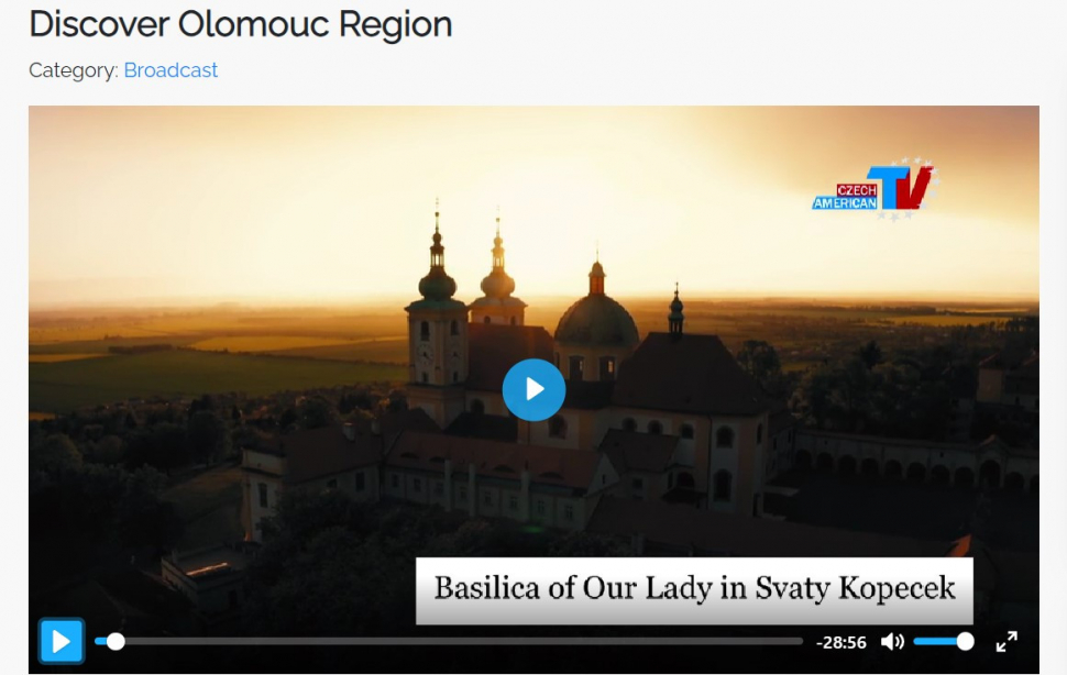 Američtí televizní diváci mohou vidět i krásy Olomouckého kraje