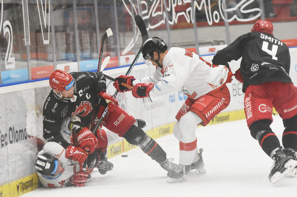 Hokejisté HC Olomouc prohráli v Brně