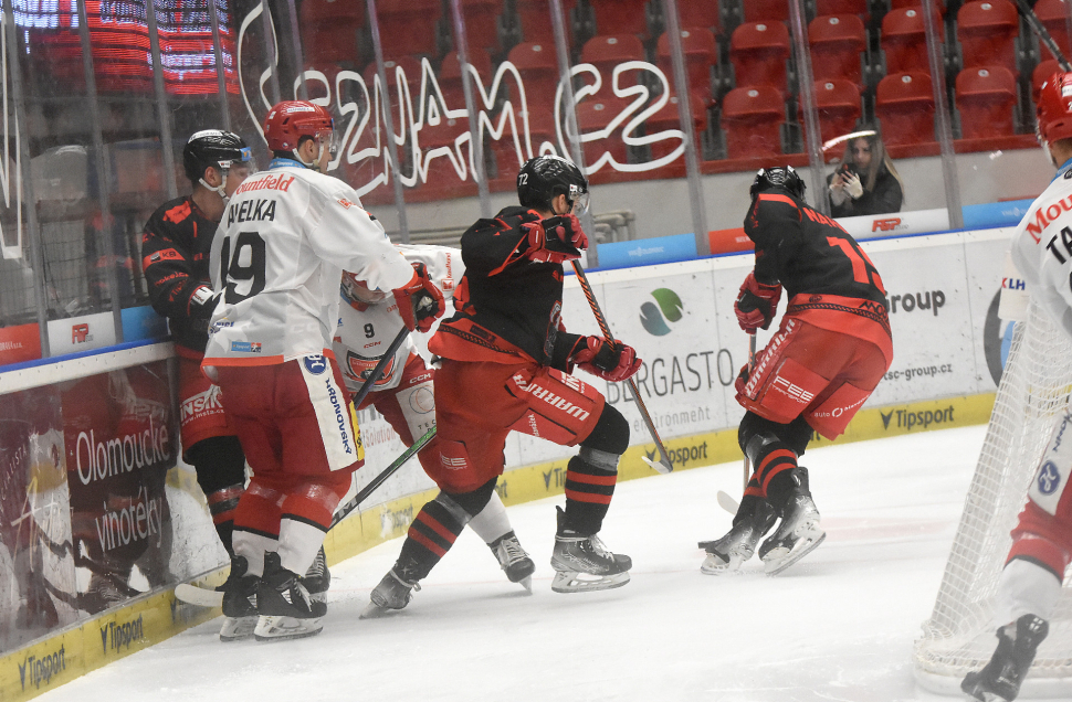 Hokejisté HC Olomouc prohráli v Liberci o tři branky