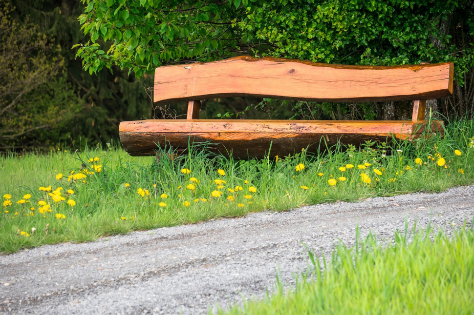 Zloděj ukradl dřevěnou lavičku z lesního odpočívadla u Kokor