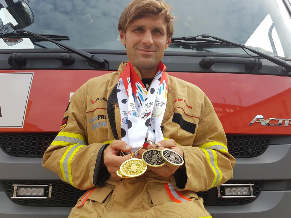 2x zlato, 2x bronz. Medailové žně olomouckého hasiče v Číně