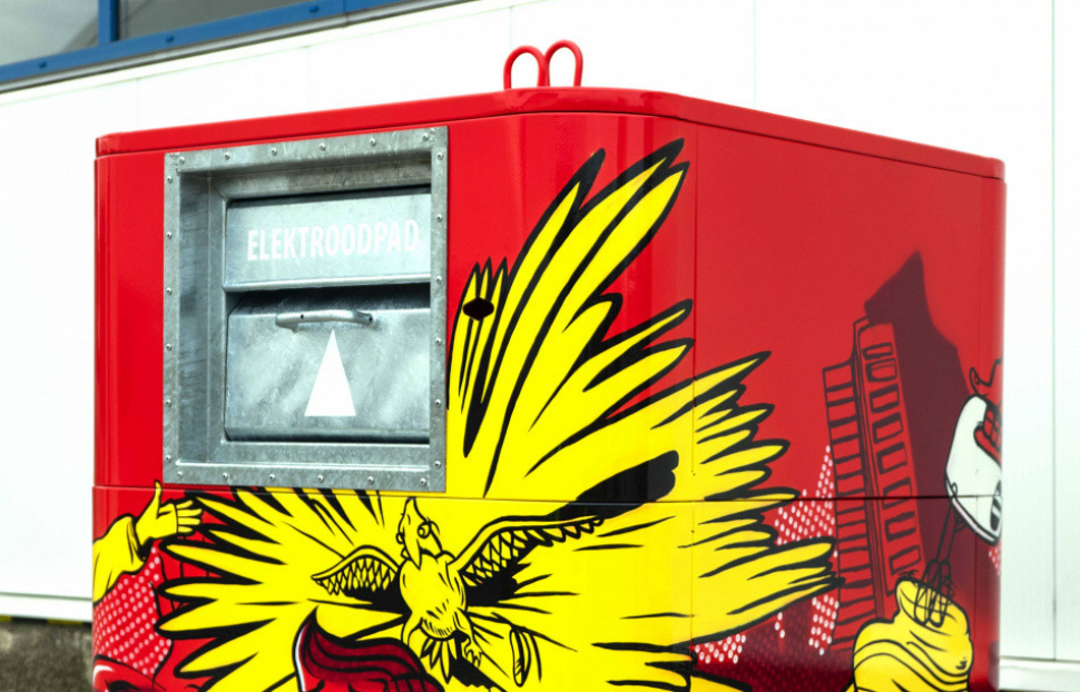 Olomouc má grafitti kontejner na použité elektro