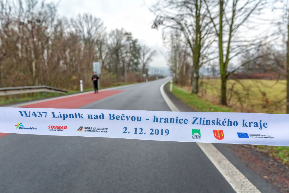 Silnice z Lipníku směrem na Zlínský kraj je průjezdná