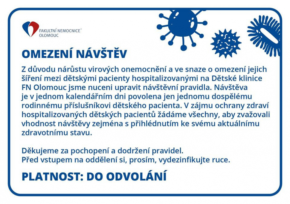 Nemocnice omezují návštěvy