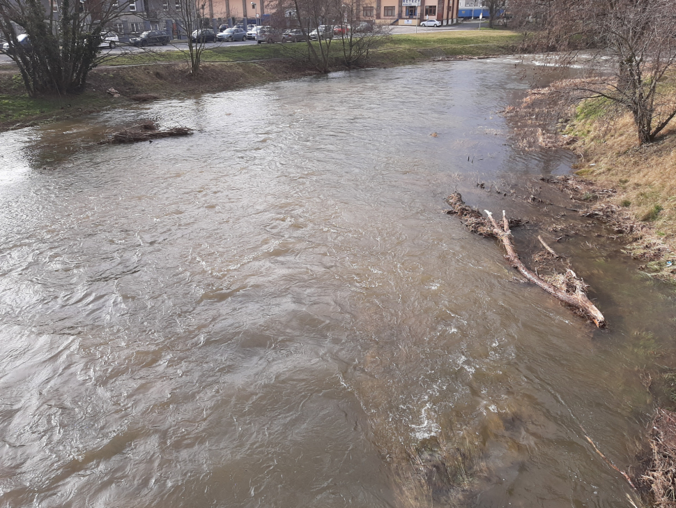 Hladiny řek v Olomouci a okolí už zase klesají
