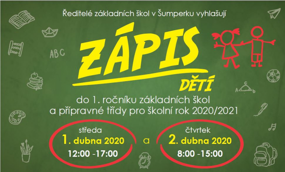 Žádosti o zápis do šumperských škol budou poprvé elektronicky